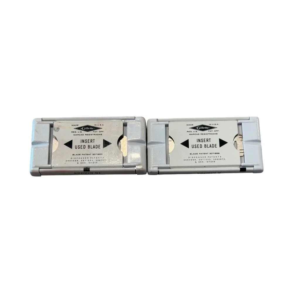 Vintage Gillette Super Stainless The Spoiler Razor Blades 2pk Made in USA